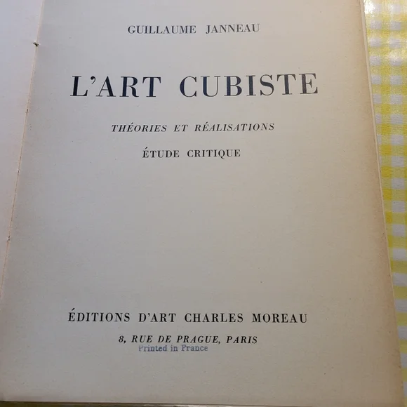 Rare Art Book L'Art Cubiste 1929 hand made slipcover. - Picture 3 of 11